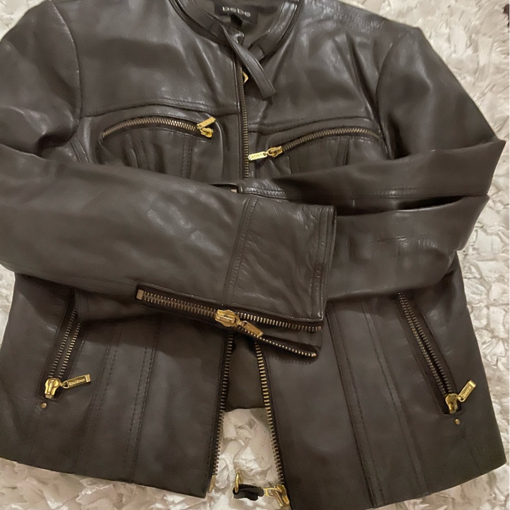 BEE BEE brown leather jacket